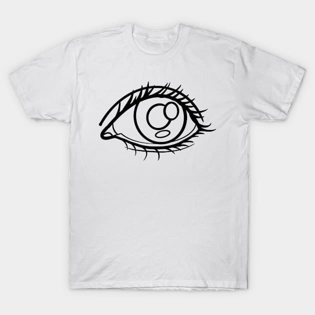 anime eye T-Shirt by Lin Watchorn 